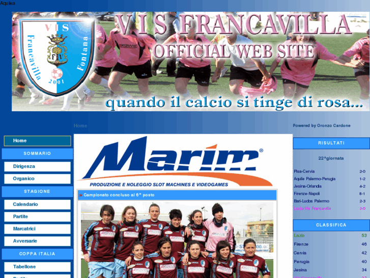 www.visfrancavillacalcio.com