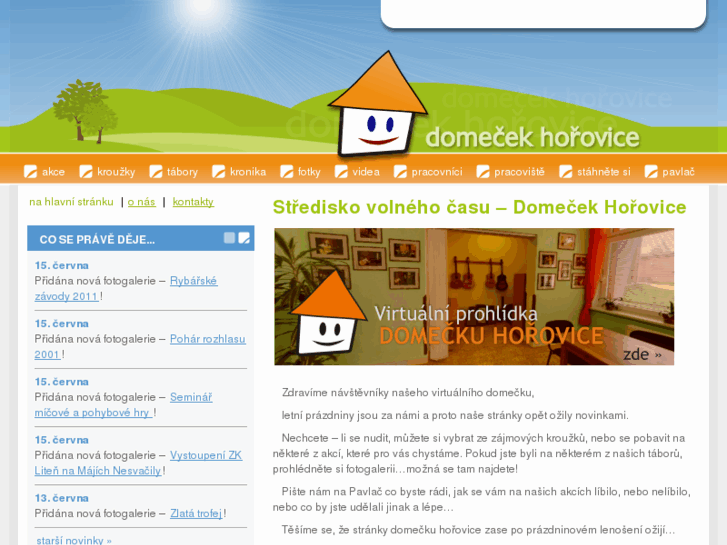 www.domecekhorovice.cz