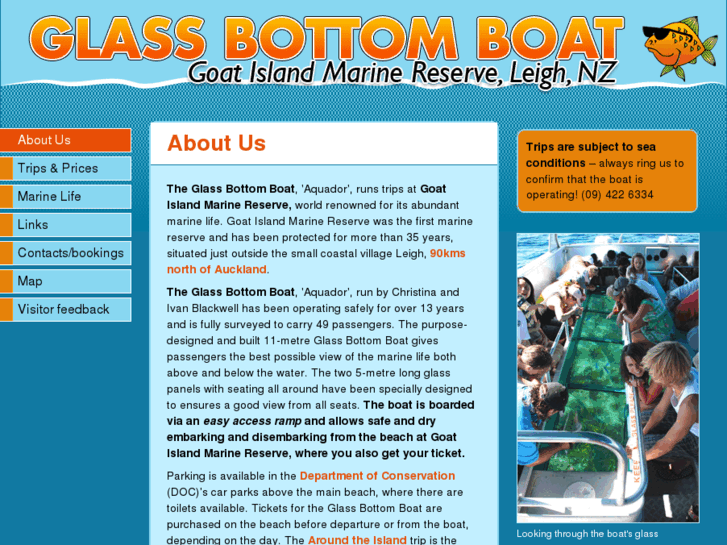 www.glassbottomboat.co.nz