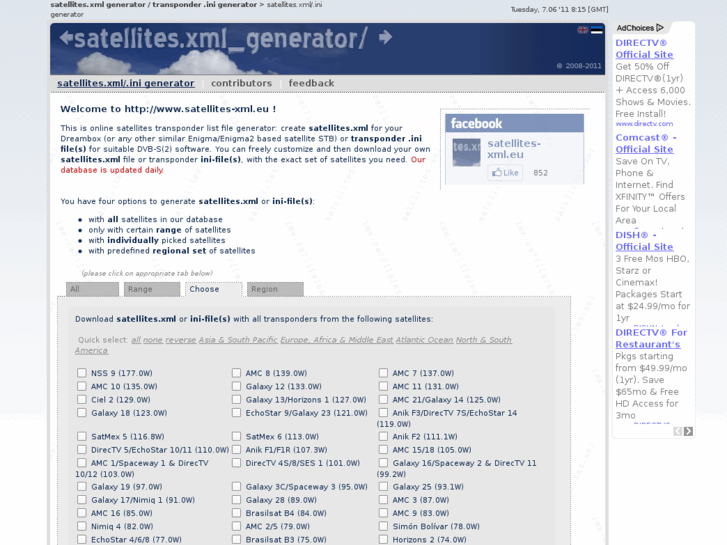 www.satellites-xml.eu