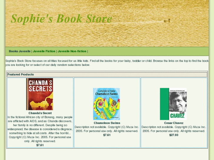 www.sophiasbookstore.com