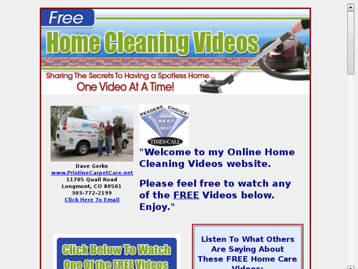 www.pristinecleanhomecarevideos.com