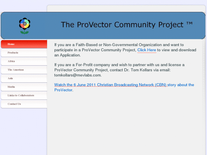 www.provectorcommunityproject.com