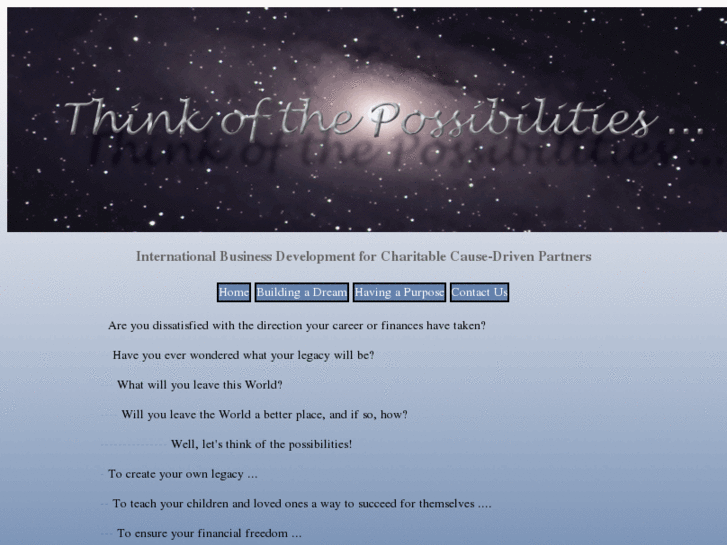 www.thinkofthepossibilities.org