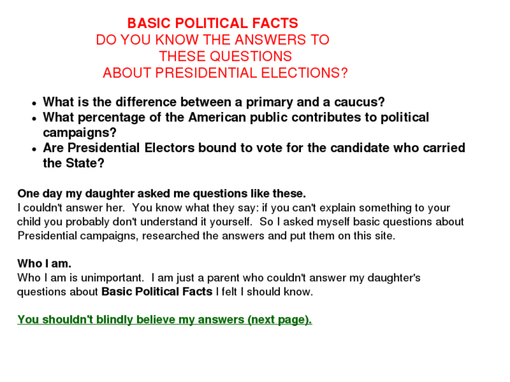 www.basicpoliticalfacts.com