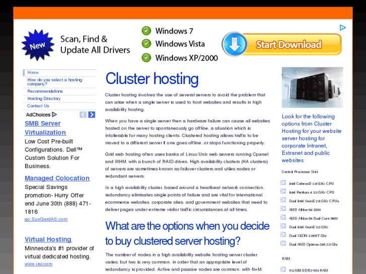 www.clusterhosting.co.uk