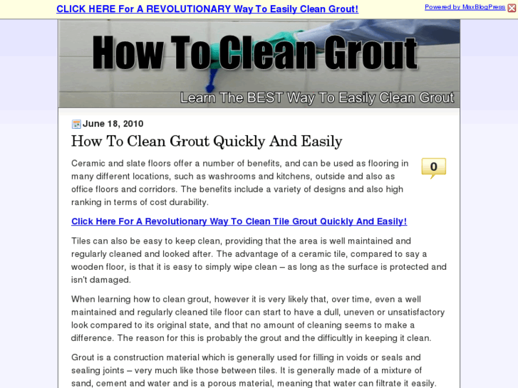 www.howtocleangrout.info