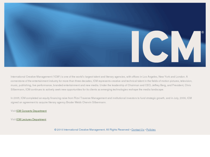 www.icmtalent.com