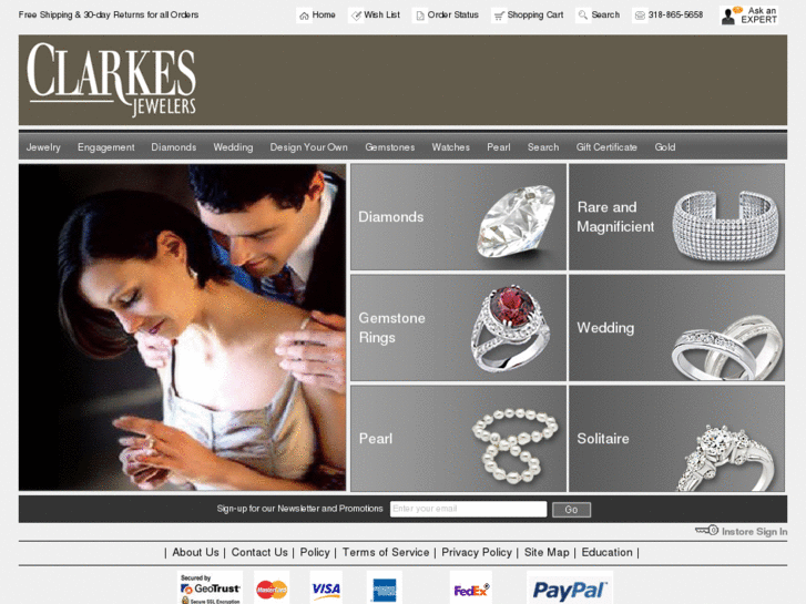 www.shopclarkesjewelers.com