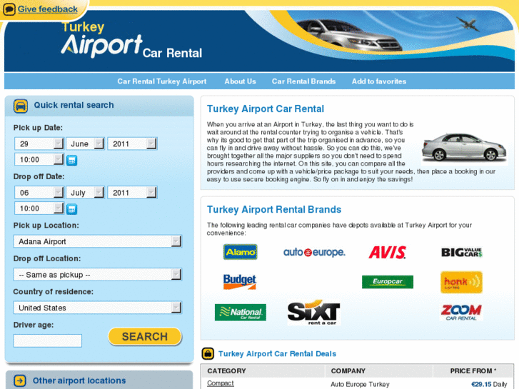 www.turkeyairportcarrental.com