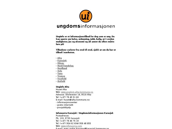 www.unginfo.no