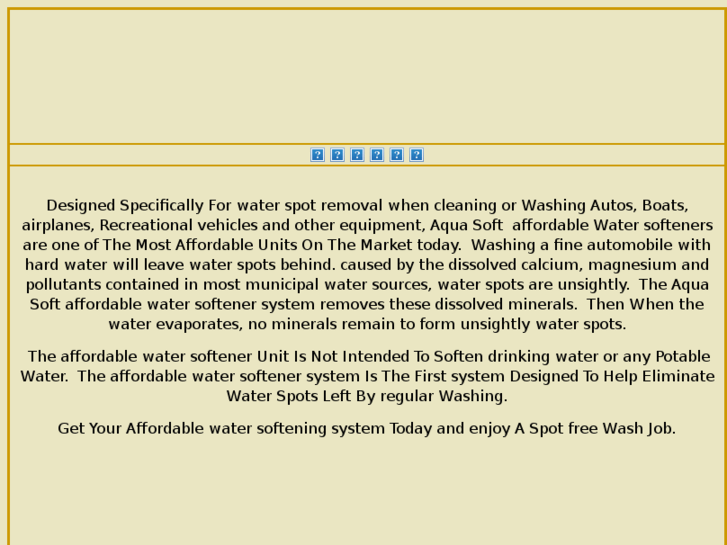 www.affordablewatersofteners.net