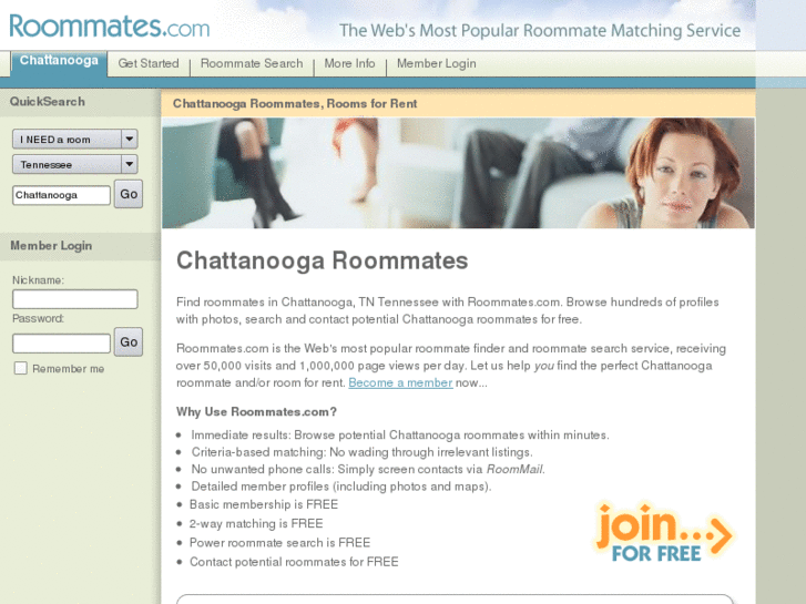 www.chattanoogaroommates.com