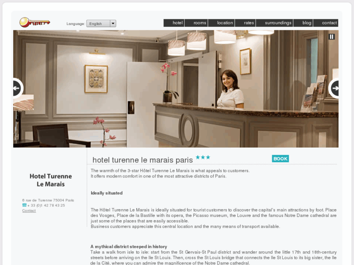 www.hotel-turenne-marais-paris.com