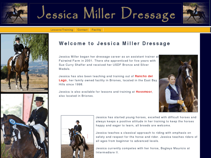 www.jessicamillerdressage.com