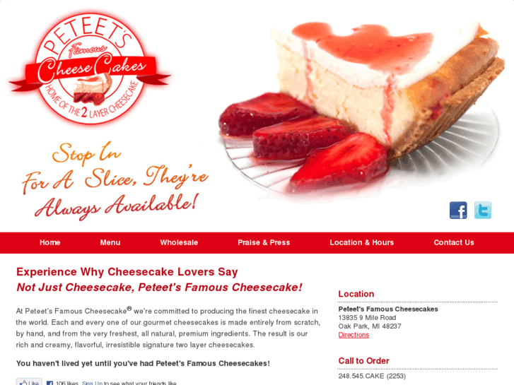 www.peteetscheesecakes.com