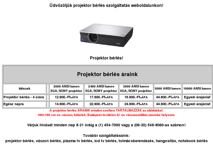 www.projektorberles.info