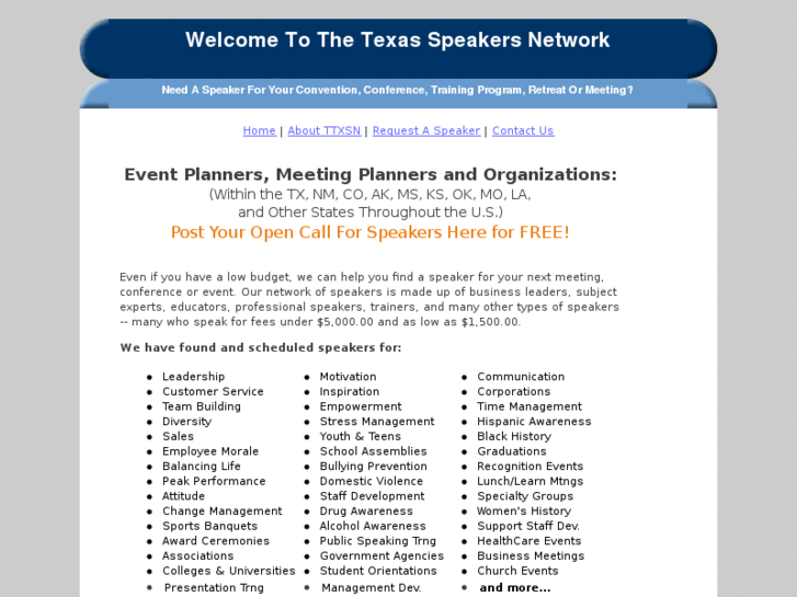 www.texasspeakersnetwork.com