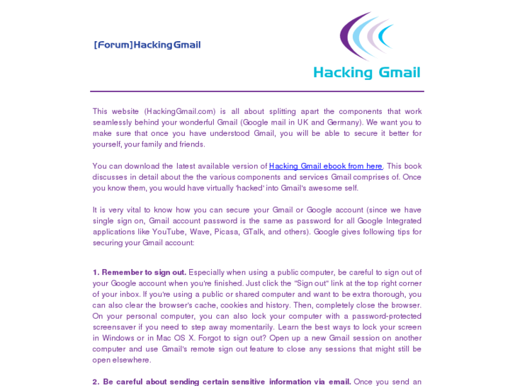 www.hackinggmail.com