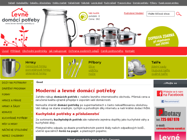 www.levne-domaci-potreby.cz