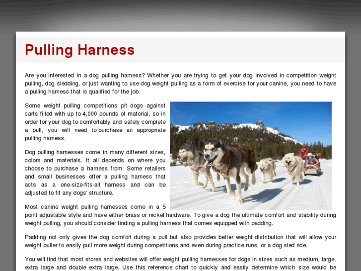 www.pullingharness.com