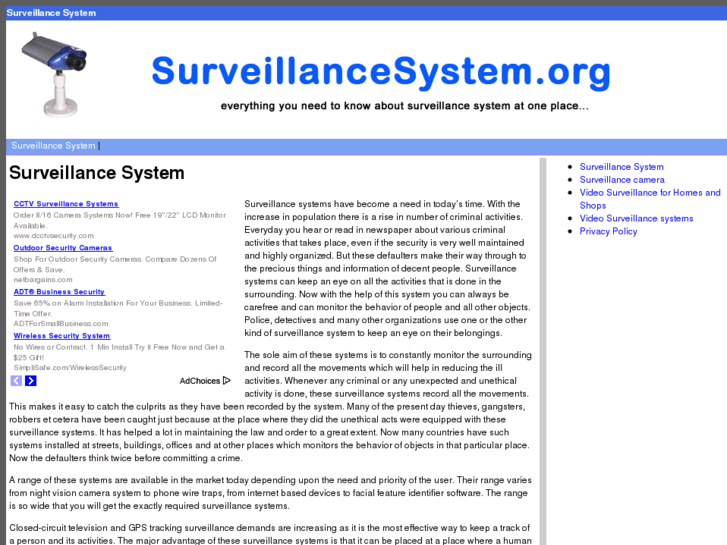 www.surveillancesystem.org
