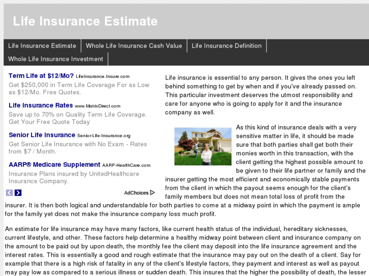 www.lifeinsuranceestimate.org