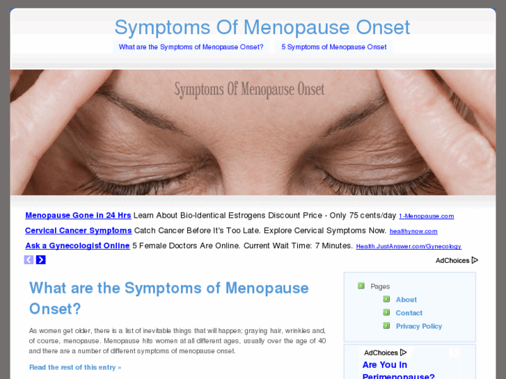 www.symptomsofmenopauseonset.com