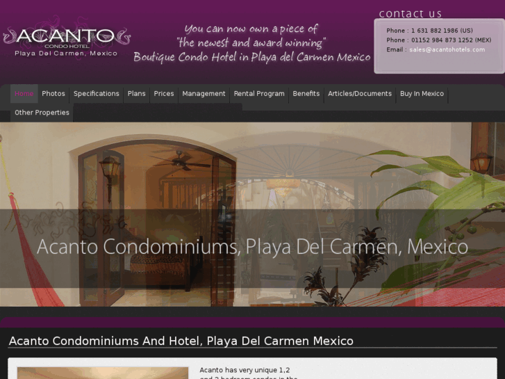 www.acantocondohotel.com