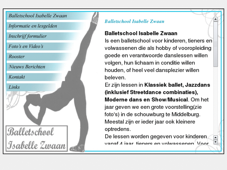 www.balletschoolisabellezwaan.nl