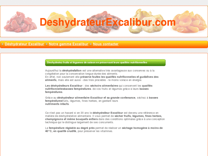 www.deshydrateurexcalibur.com