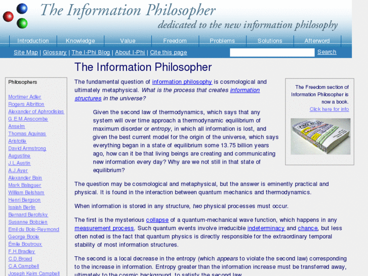 www.informationphilosopher.com