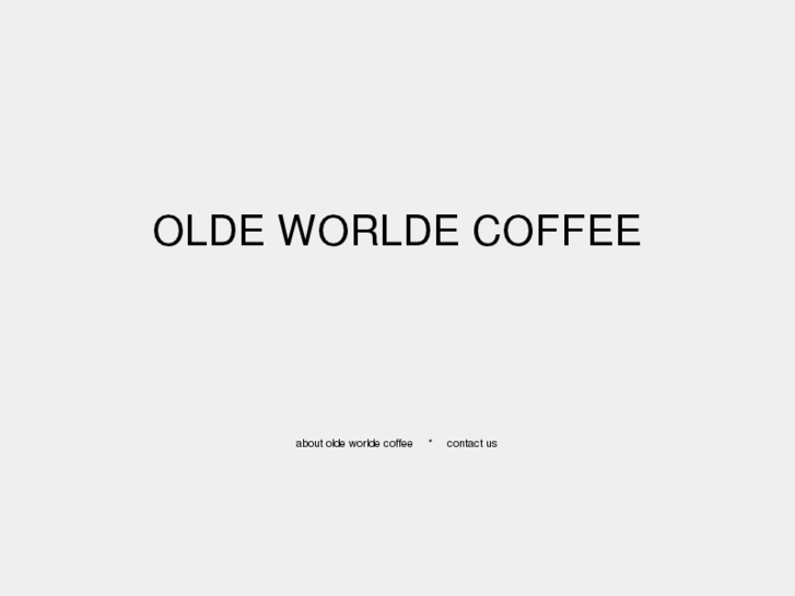 www.oldeworldecoffee.info