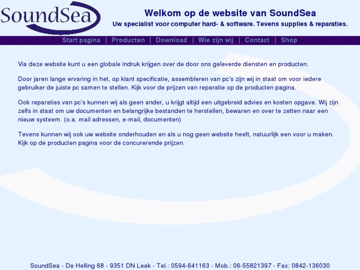 www.soundsea.nl