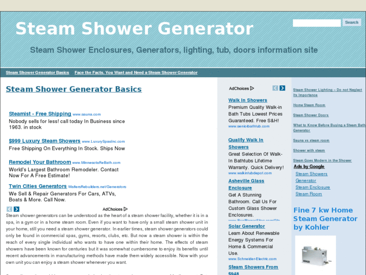 www.steamshowergenerator.net