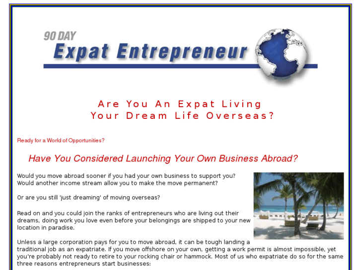 www.90dayexpatentrepreneur.com