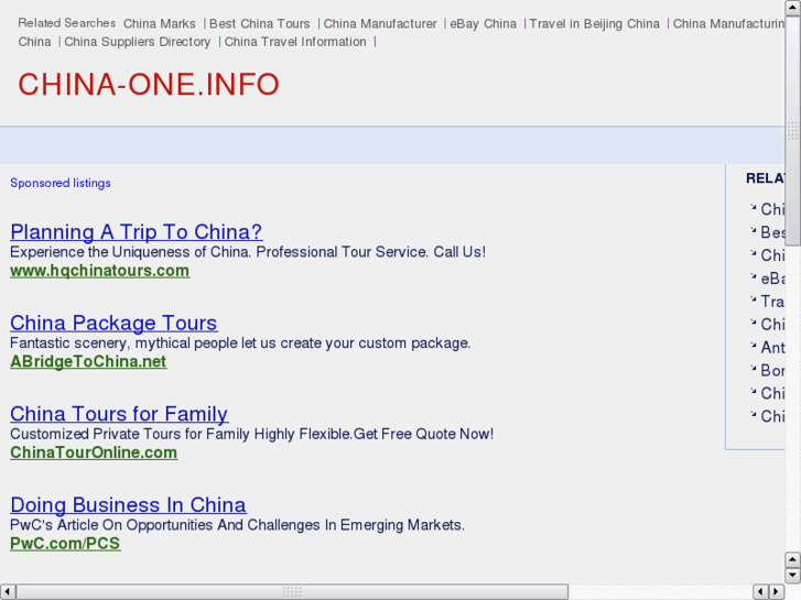 www.china-one.info