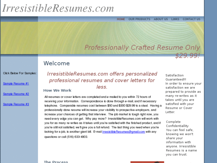 www.irresistibleresumes.com