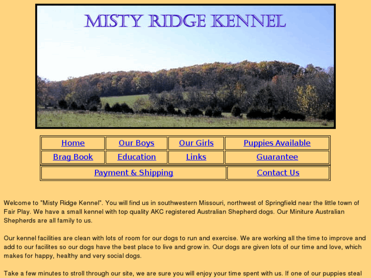 www.mistyridgekennel.net