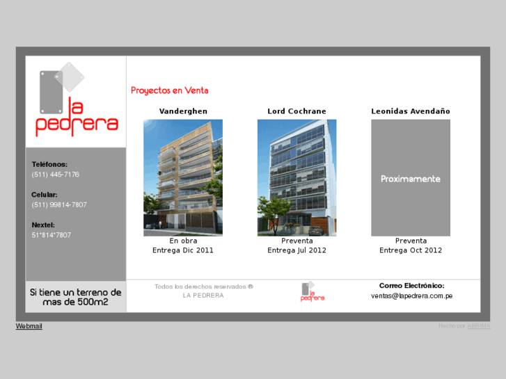 www.constructoralapedrera.com