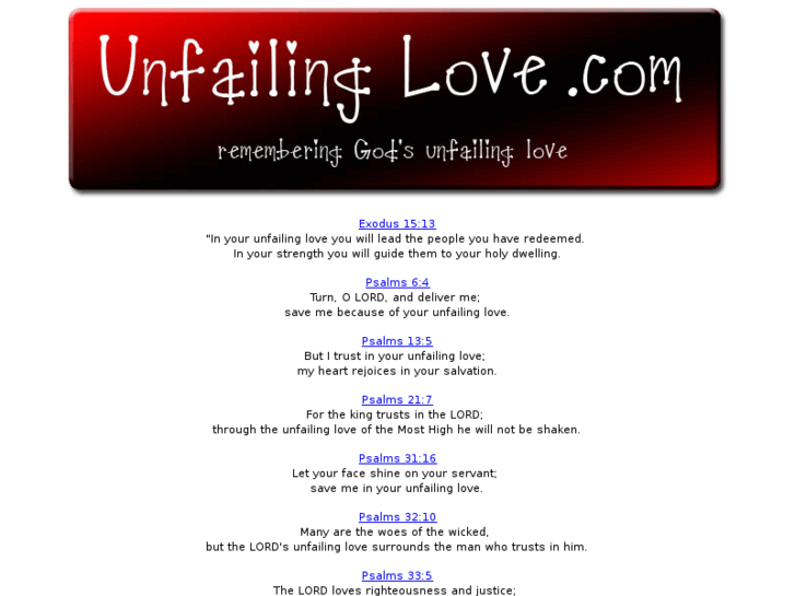 www.unfailinglove.com