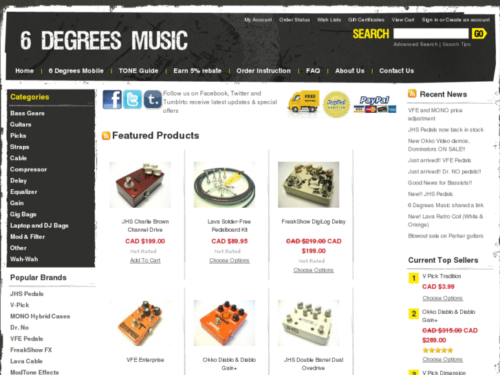 www.6ixdegreesmusic.com