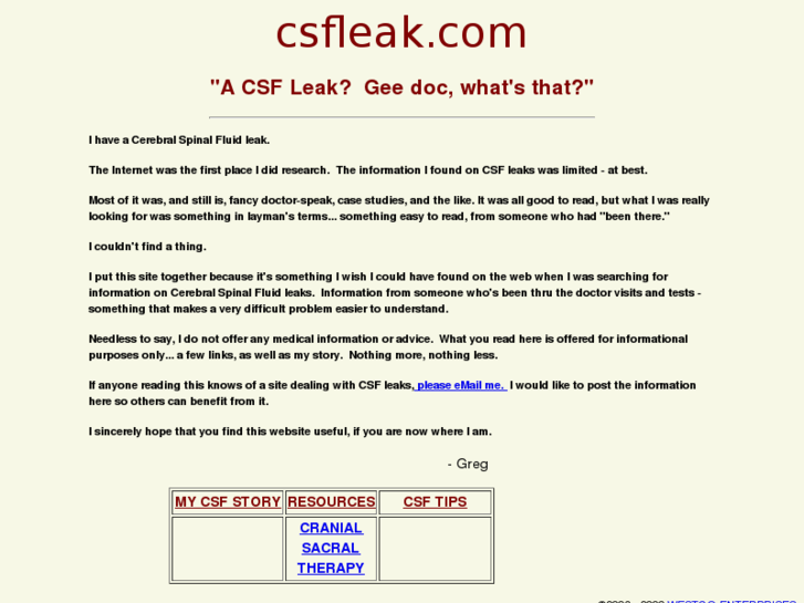 www.csfleak.com