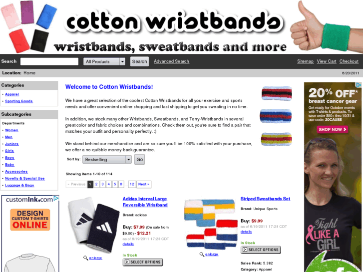 www.cottonwristbands.com