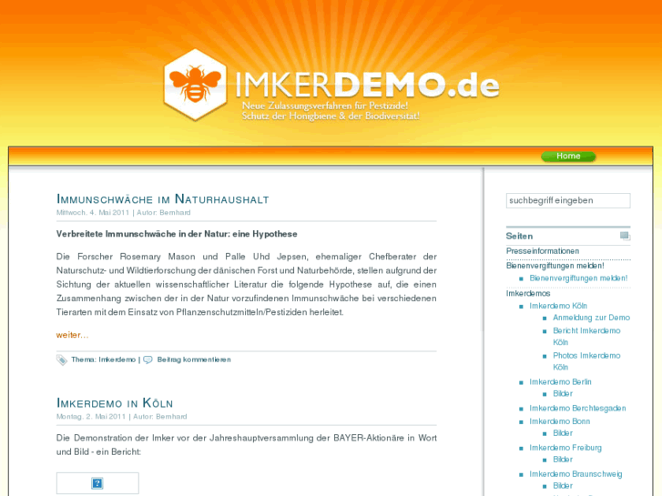 www.imkerdemo.de