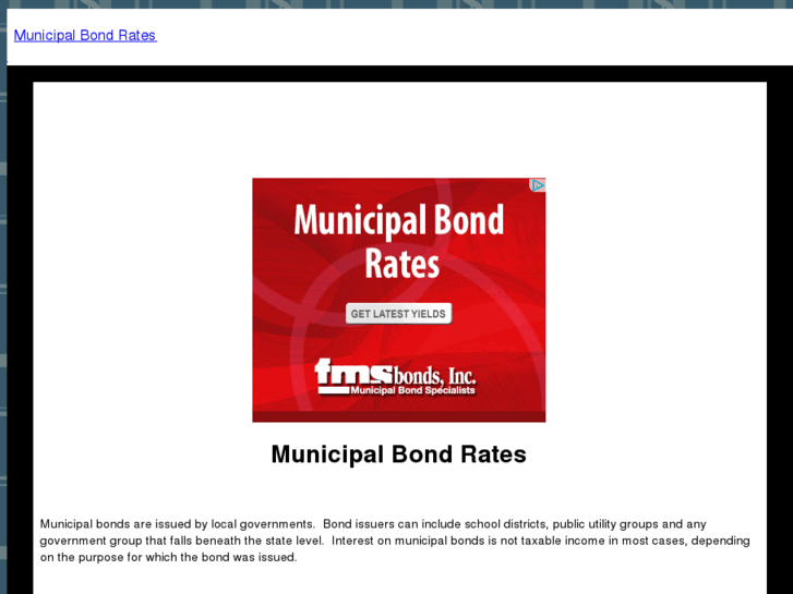 www.municipalbondsrates.com