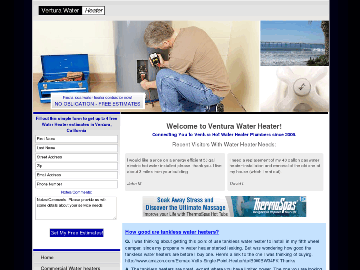 www.venturawaterheater.com