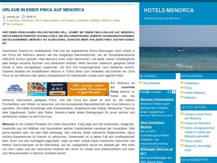 www.hotels-menorca.net