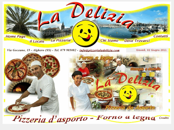 www.pizzerialadelizia.com