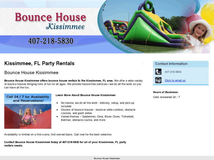 www.bouncehousekissimmee.com